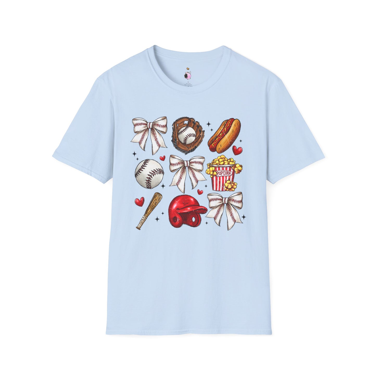 Baseball Coquette - Unisex Softstyle T-Shirt