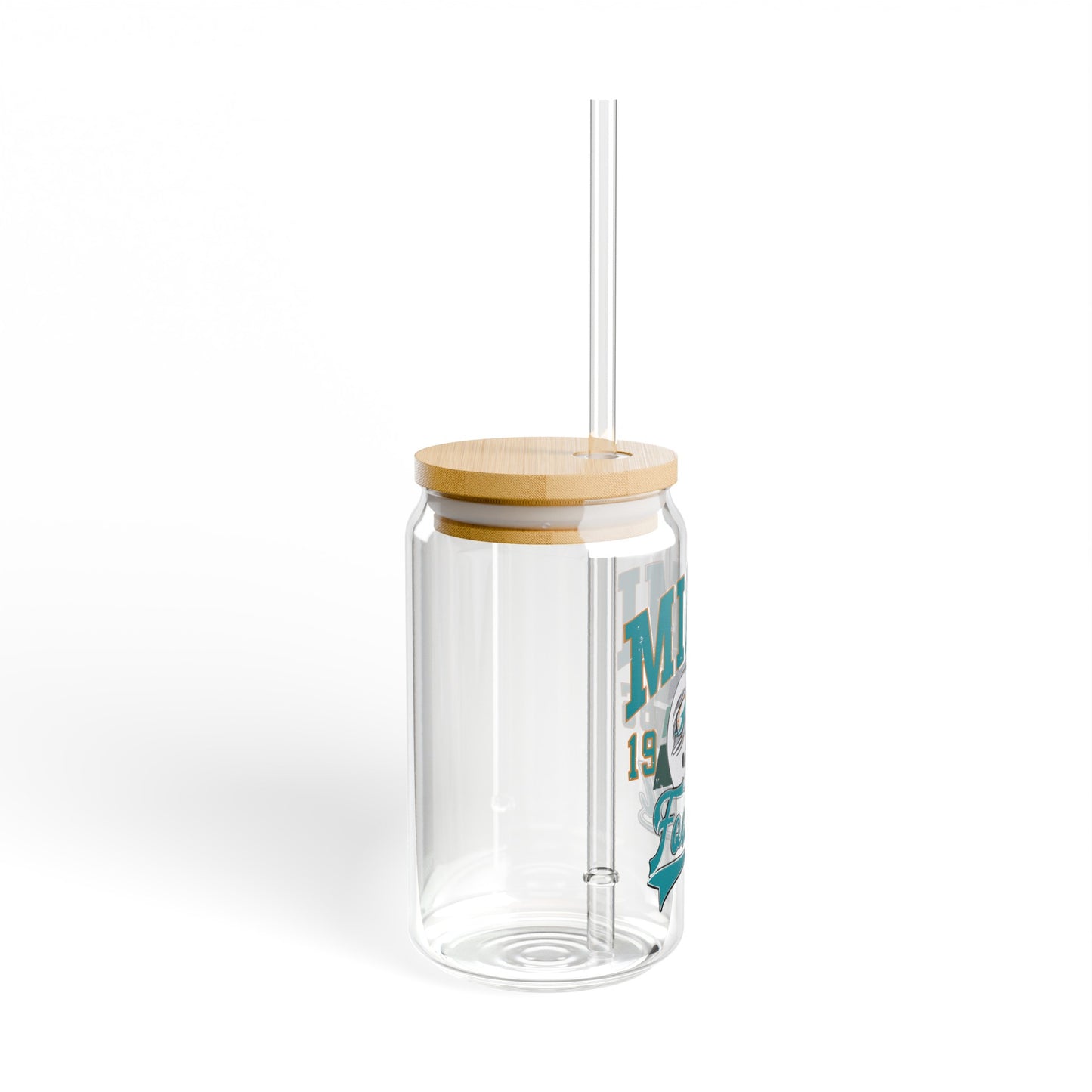 Miami Football - Sipper Glass, 16oz