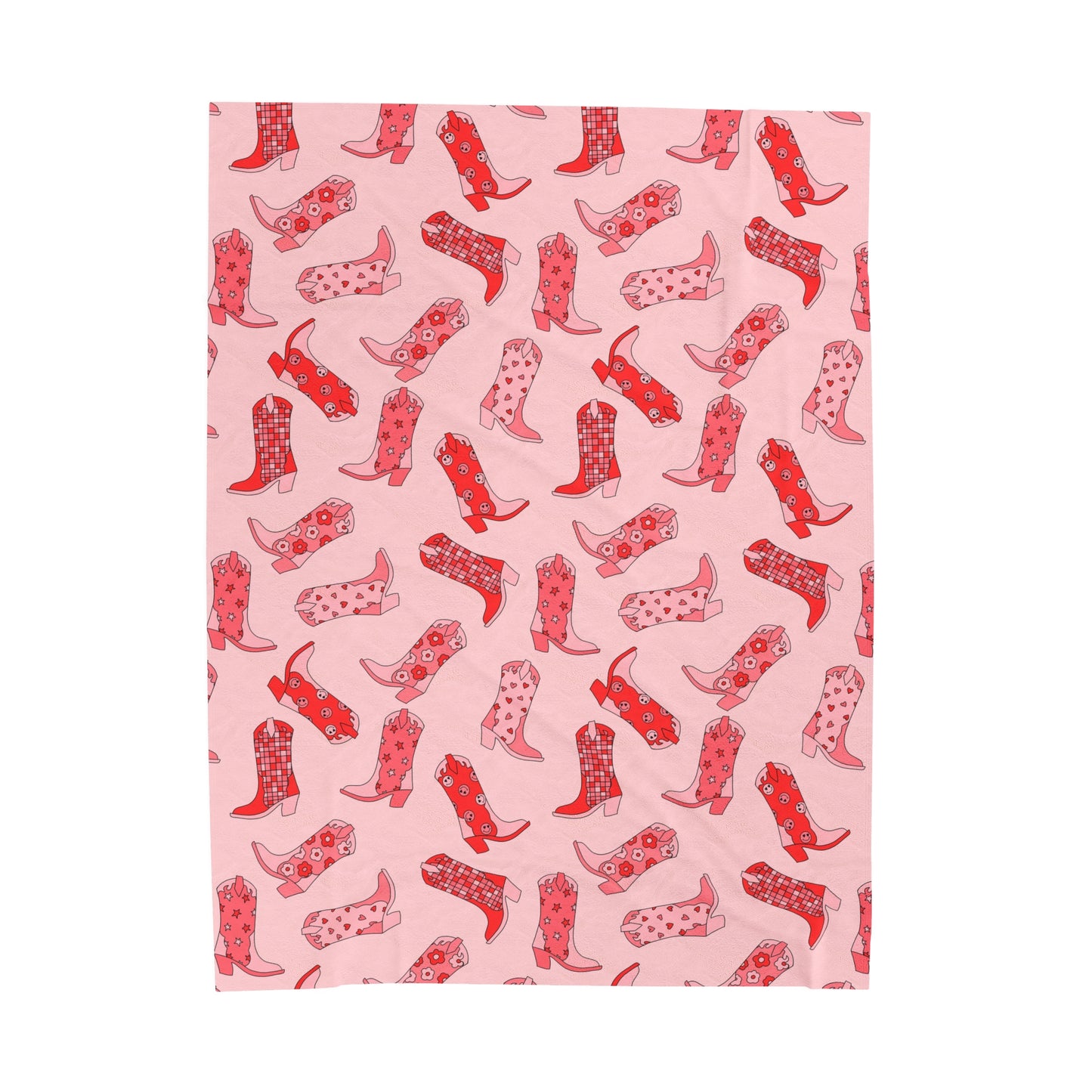 Pink Boots - Plush Blanket