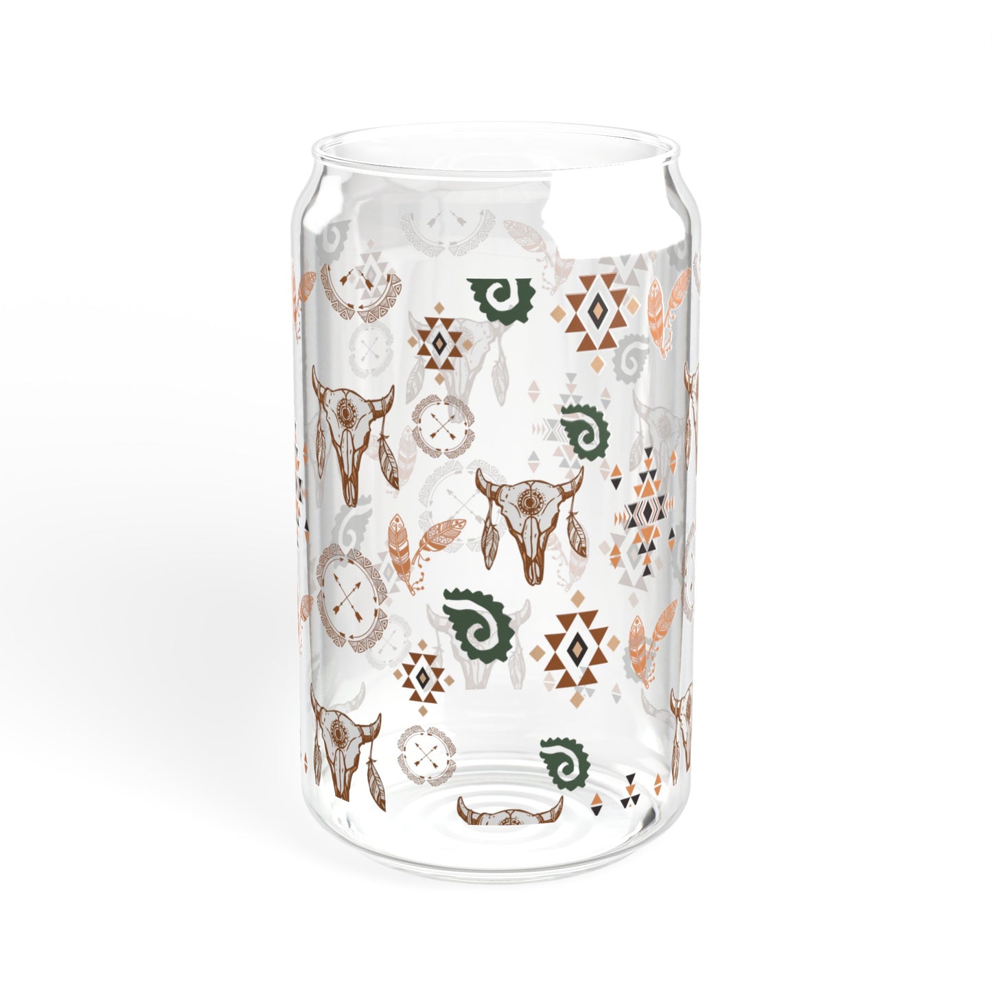 Western Boho - Sipper Glass, 16oz