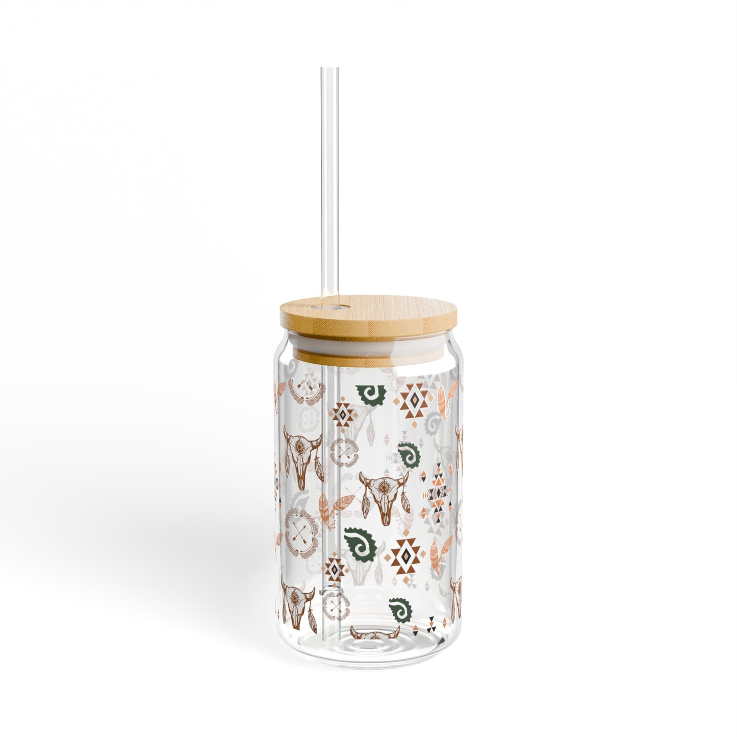 Western Boho - Sipper Glass, 16oz