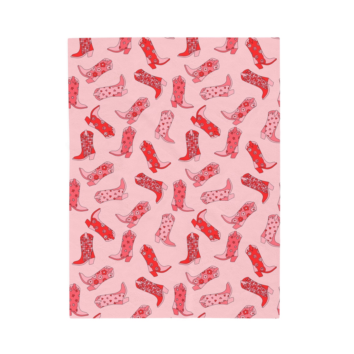 Pink Boots - Plush Blanket