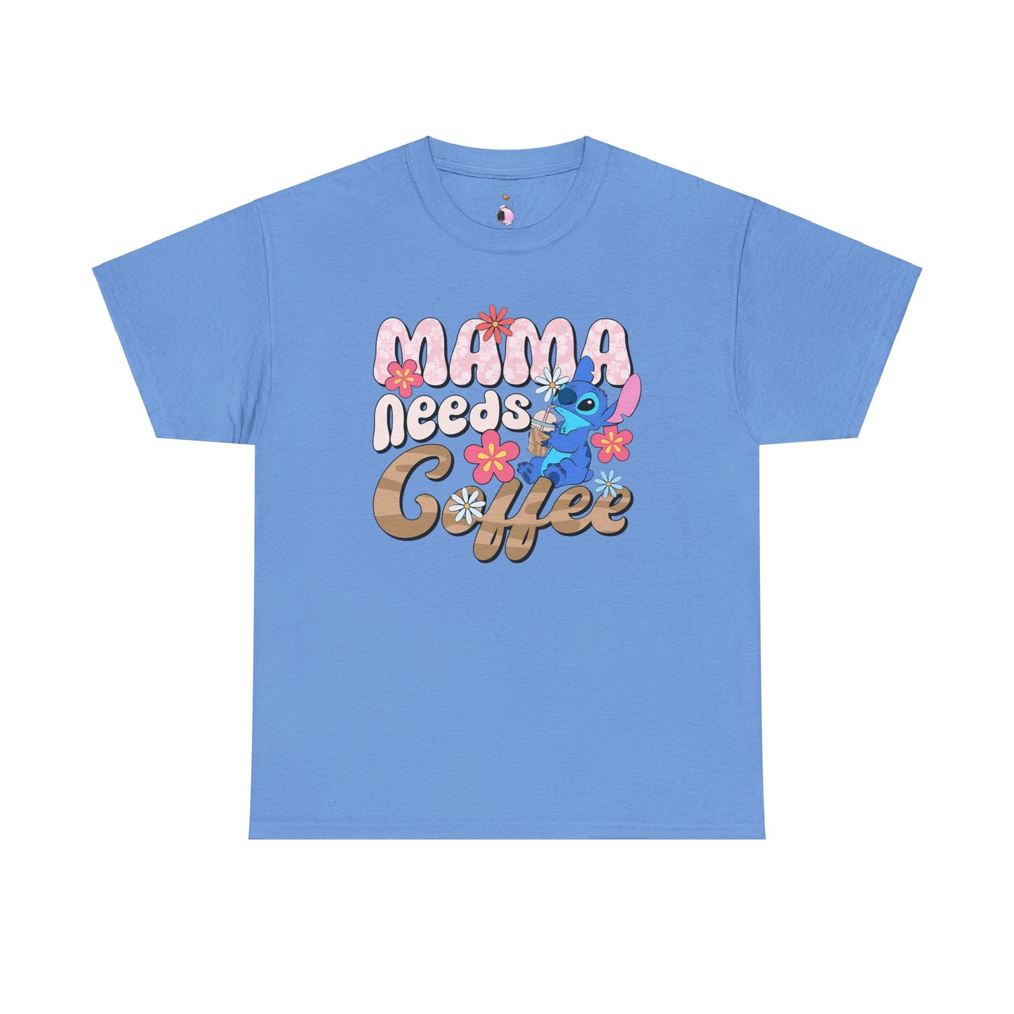 Mama Needs Coffee Alien - Unisex Heavy Cotton Tee