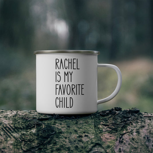 Personalized Favorite Child - Enamel Camping Mug