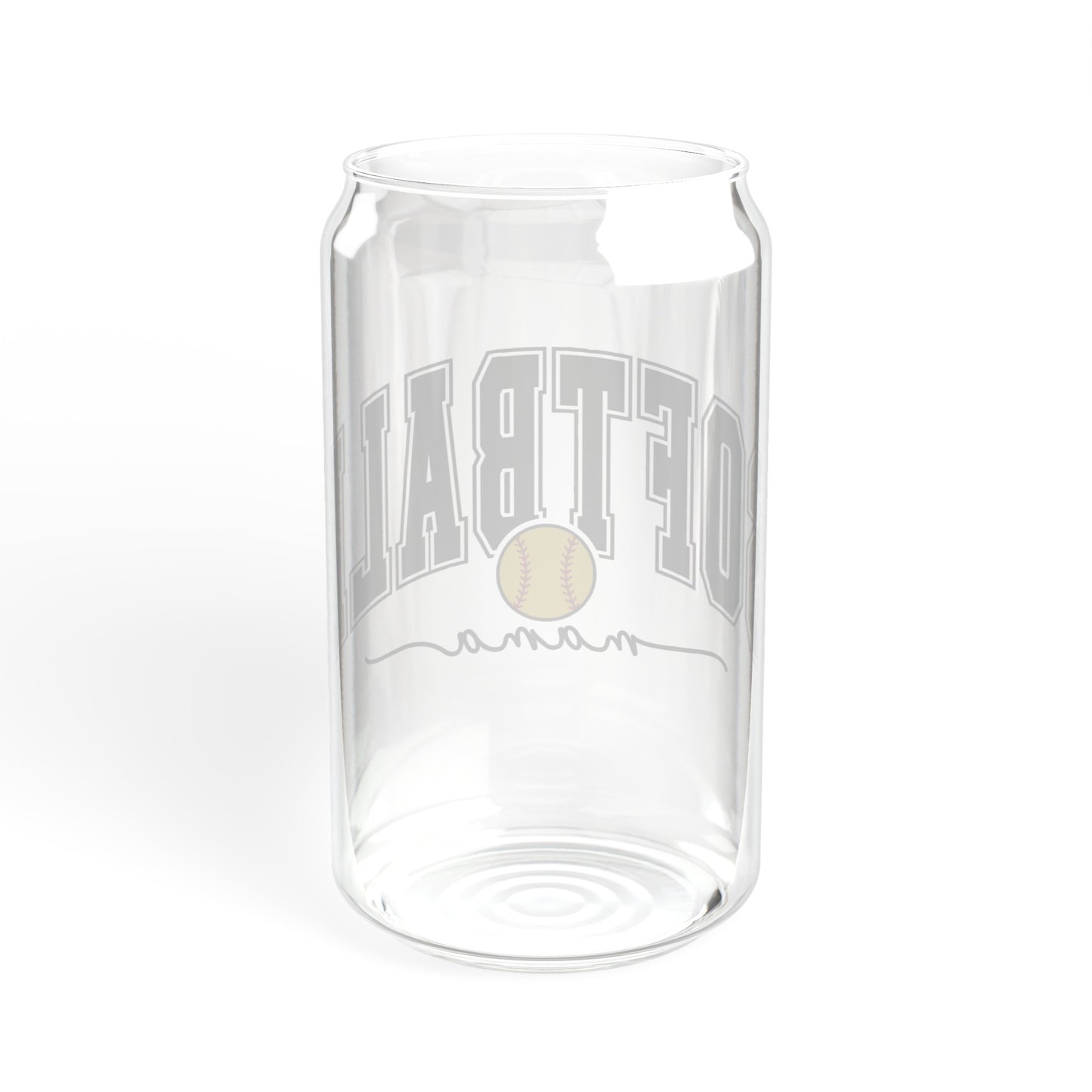 Softball Mama - Sipper Glass, 16oz