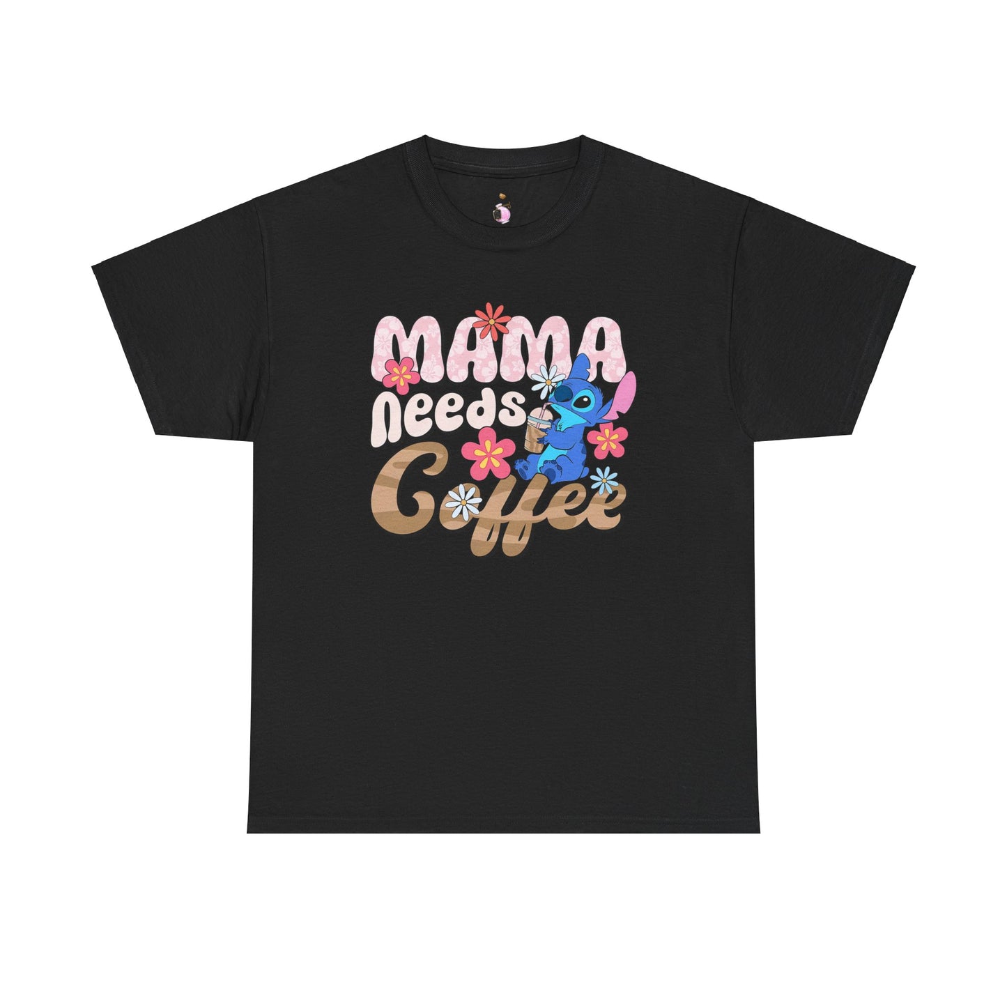 Mama Needs Coffee Alien - Unisex Heavy Cotton Tee