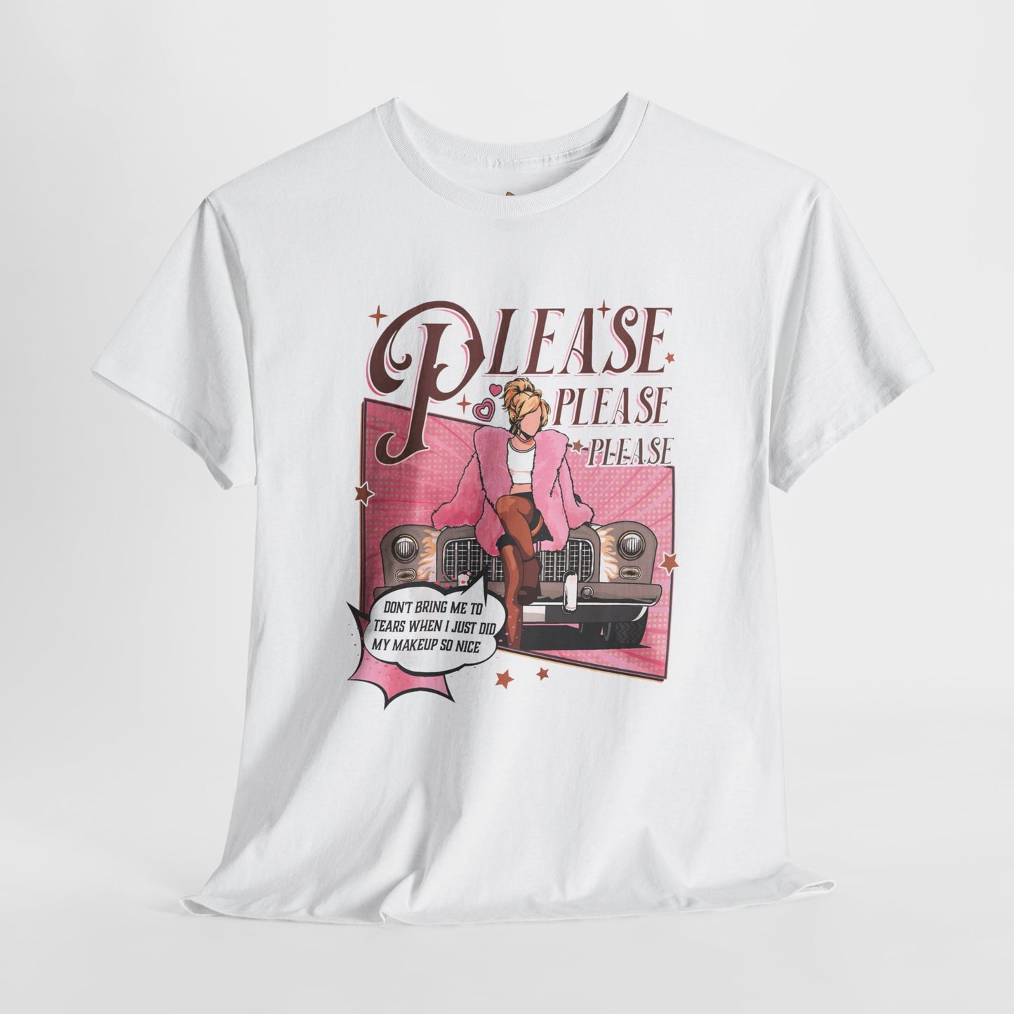 Please, Please Retro - Unisex Heavy Cotton Tee