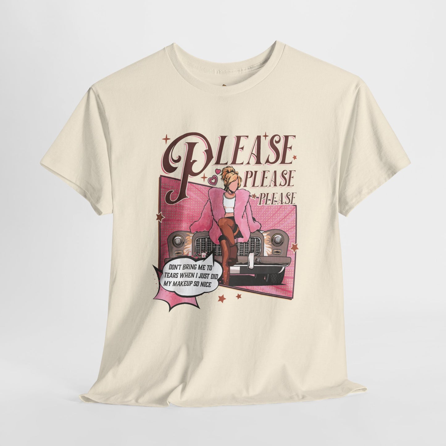 Please, Please Retro - Unisex Heavy Cotton Tee