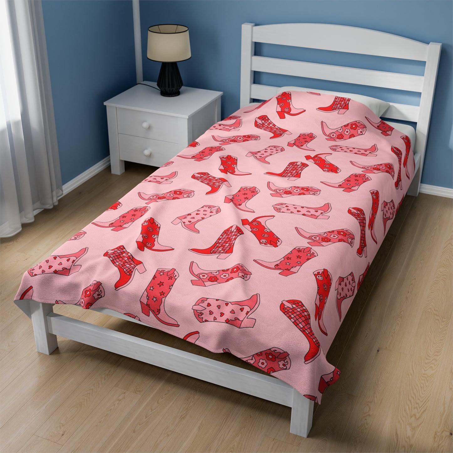 Pink Boots - Plush Blanket