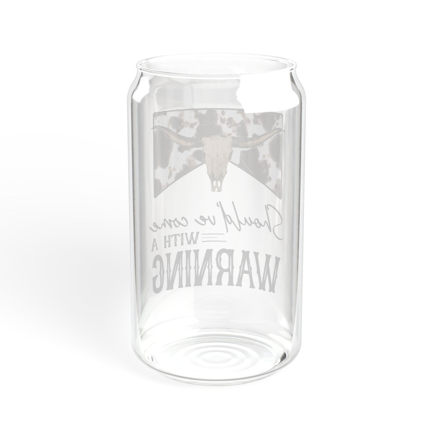 Warning - Sipper Glass, 16oz