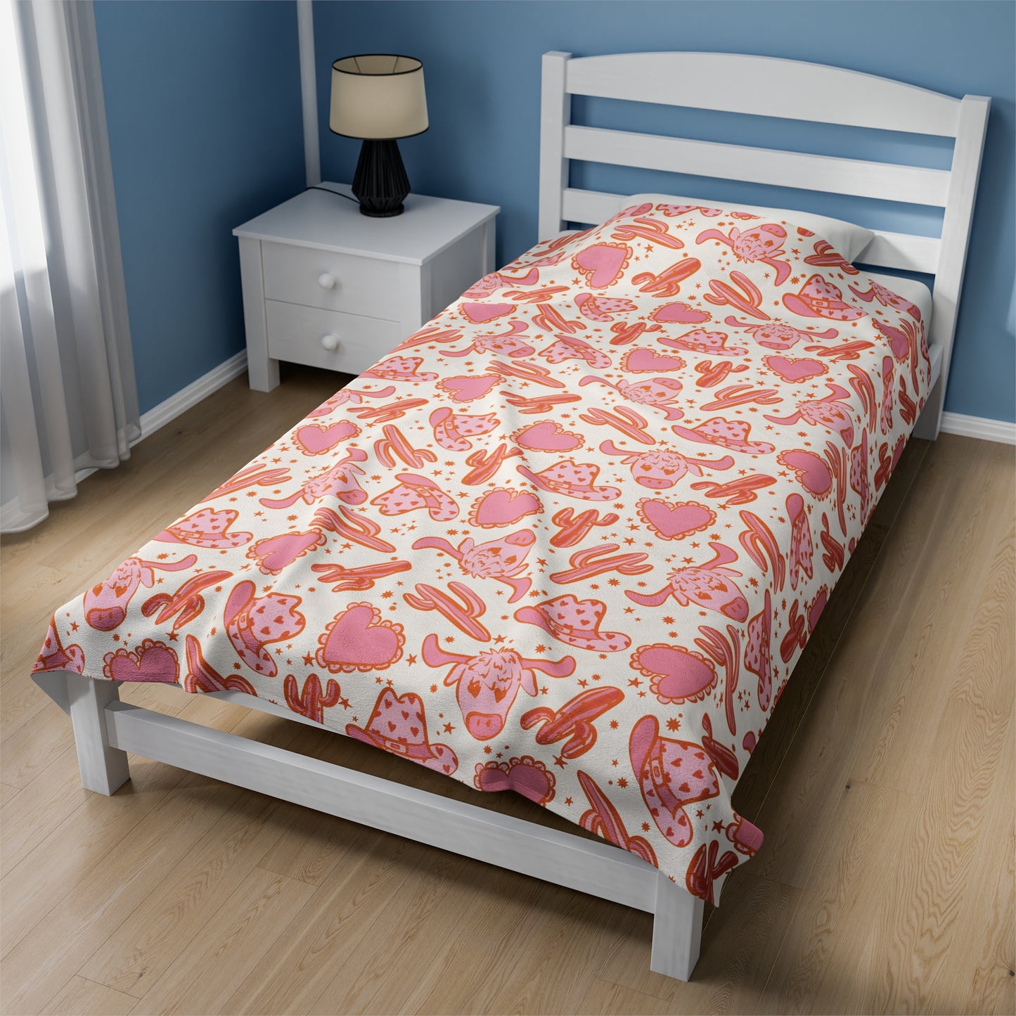 Pink Cowgirl - Plush Blanket