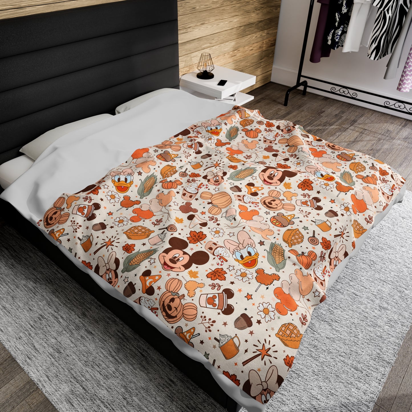 Pumpkin Spice Mice - Plush Blanket