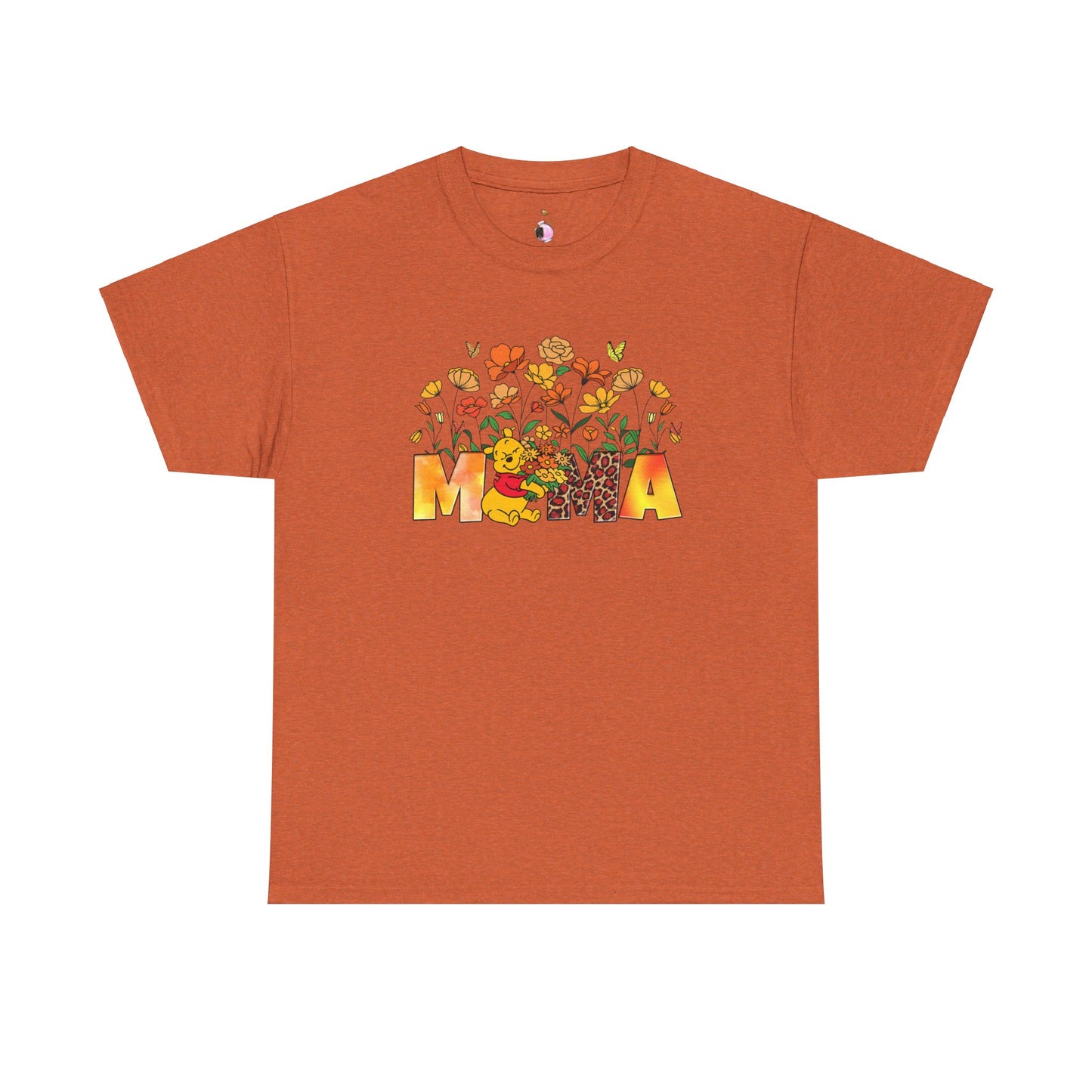 Pooh Floral Mama - Unisex Heavy Cotton Tee