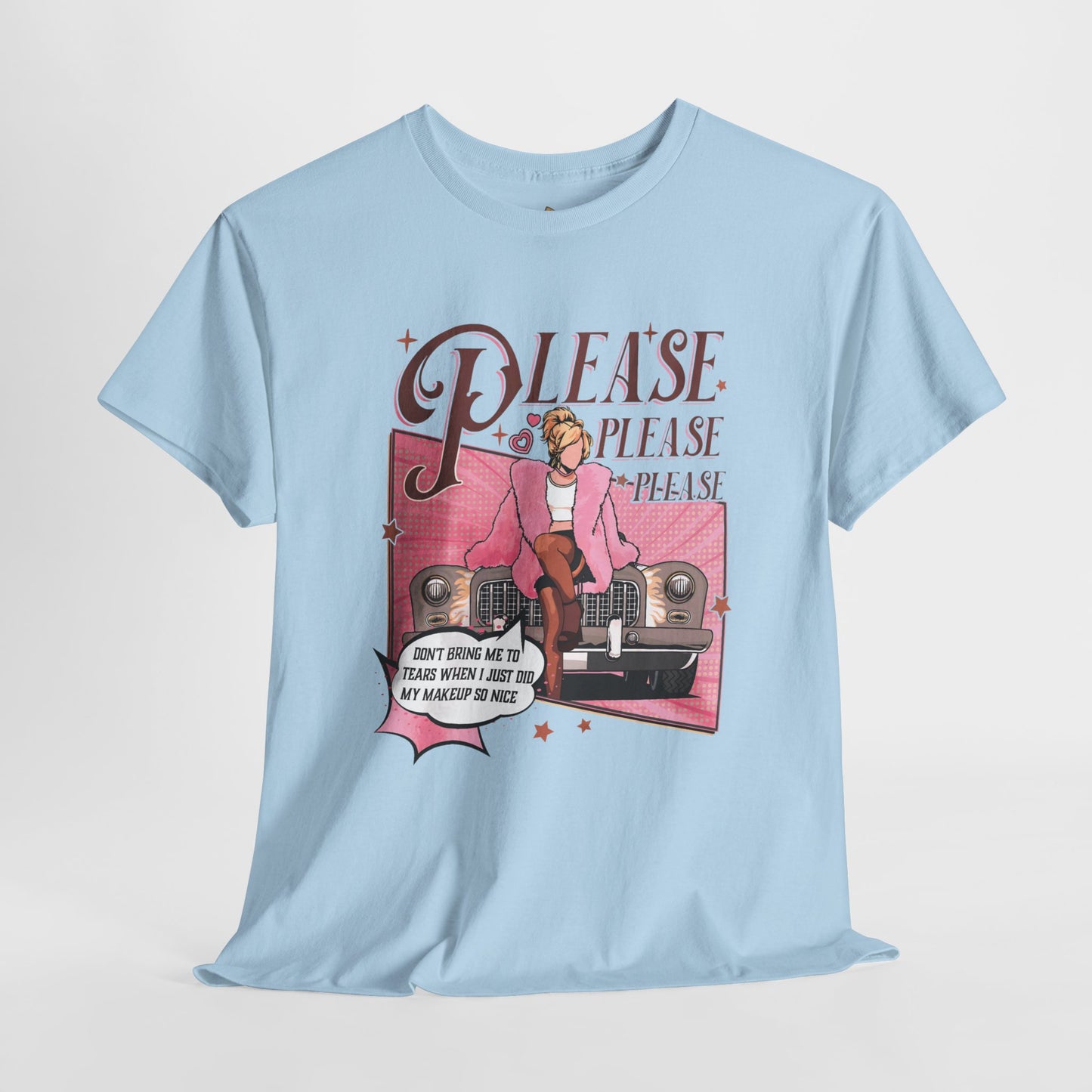 Please, Please Retro - Unisex Heavy Cotton Tee