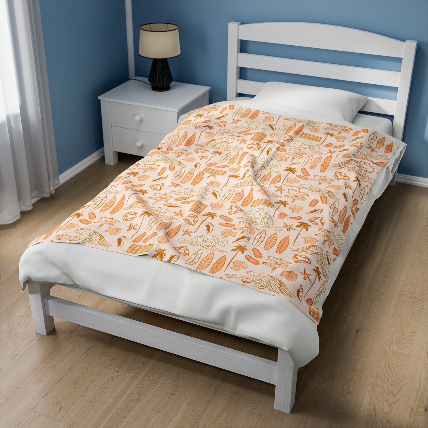 Retro Beach - Plush Blanket