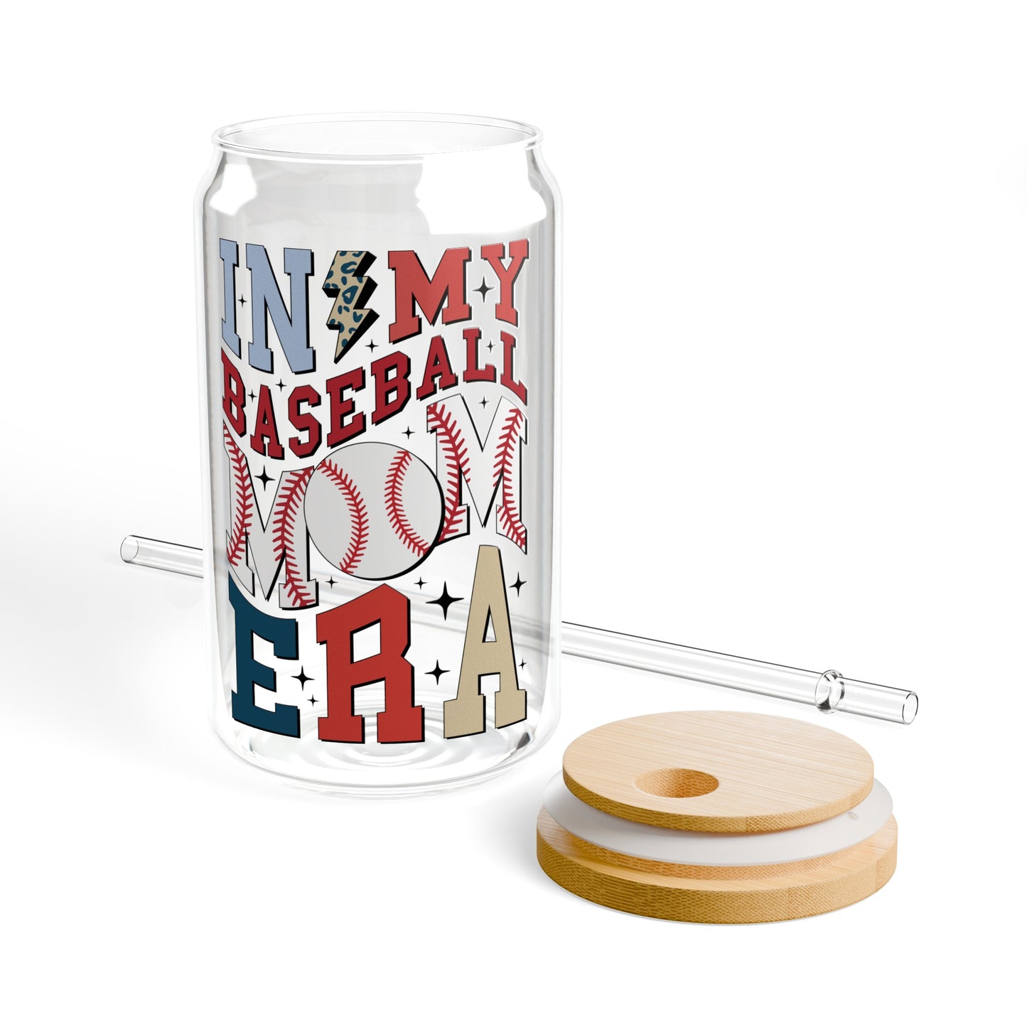 Baseball Mom Era - Sipper Glass, 16oz