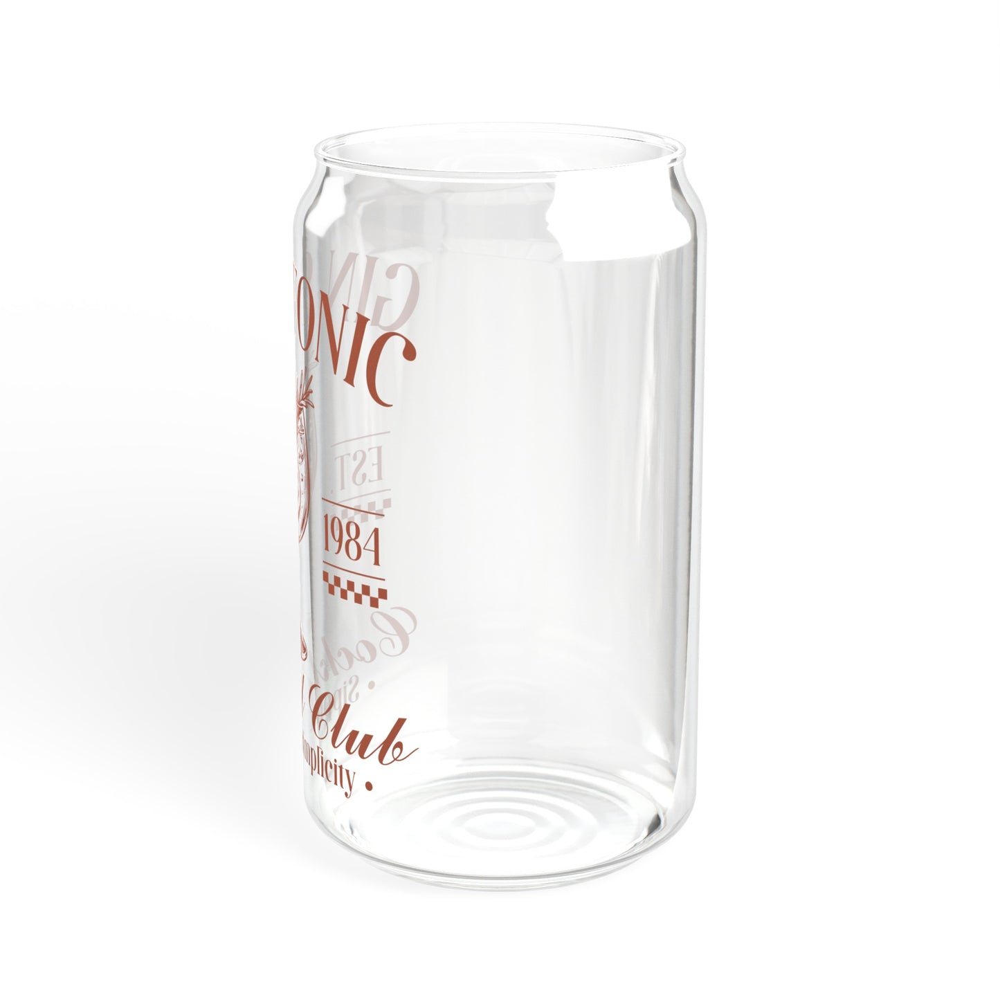 Gin And Tonic Club - Sipper Glass, 16oz