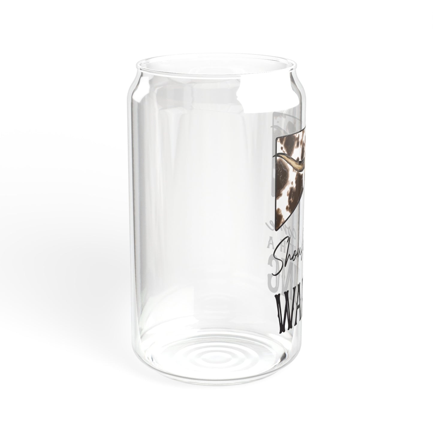 Warning - Sipper Glass, 16oz