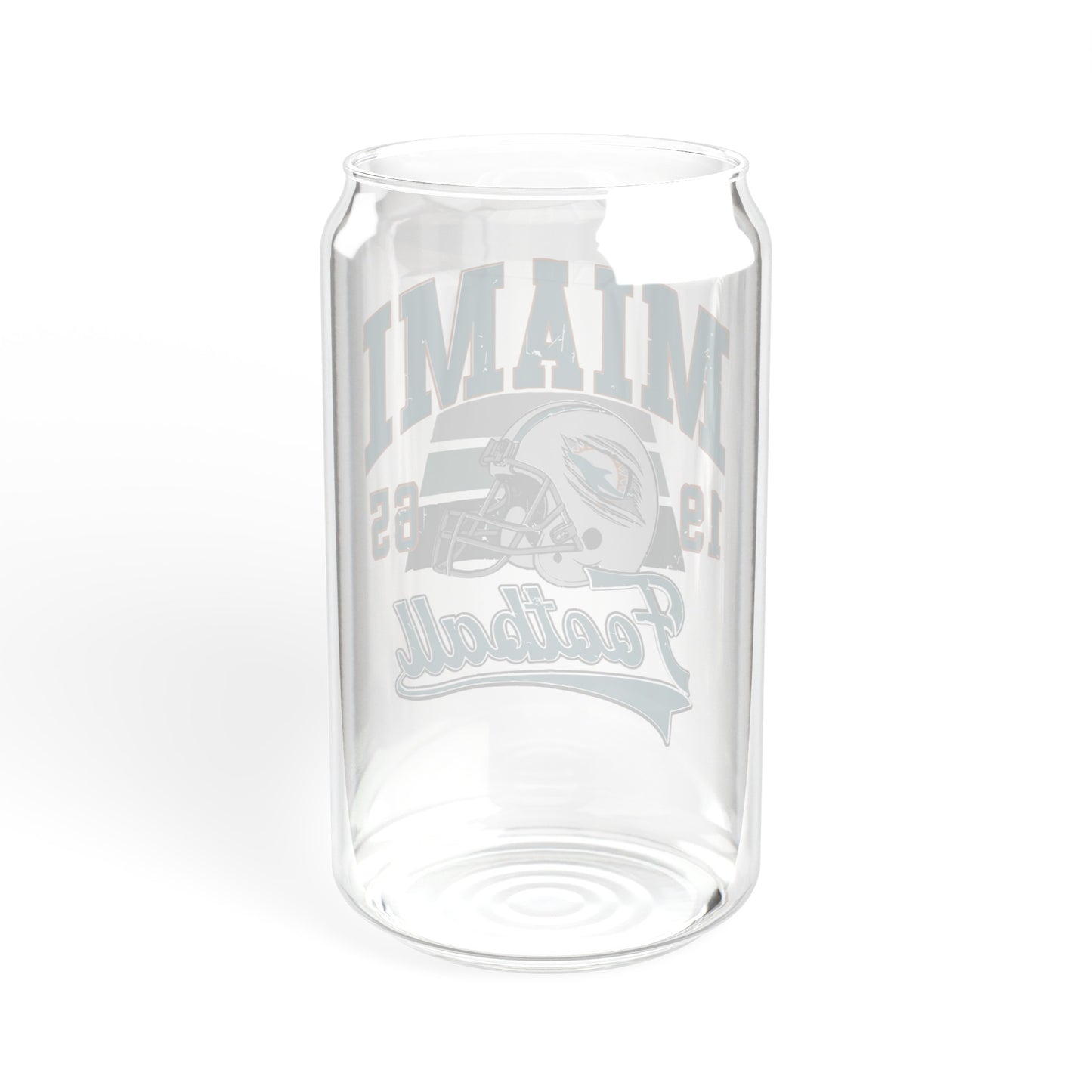 Miami Football - Sipper Glass, 16oz