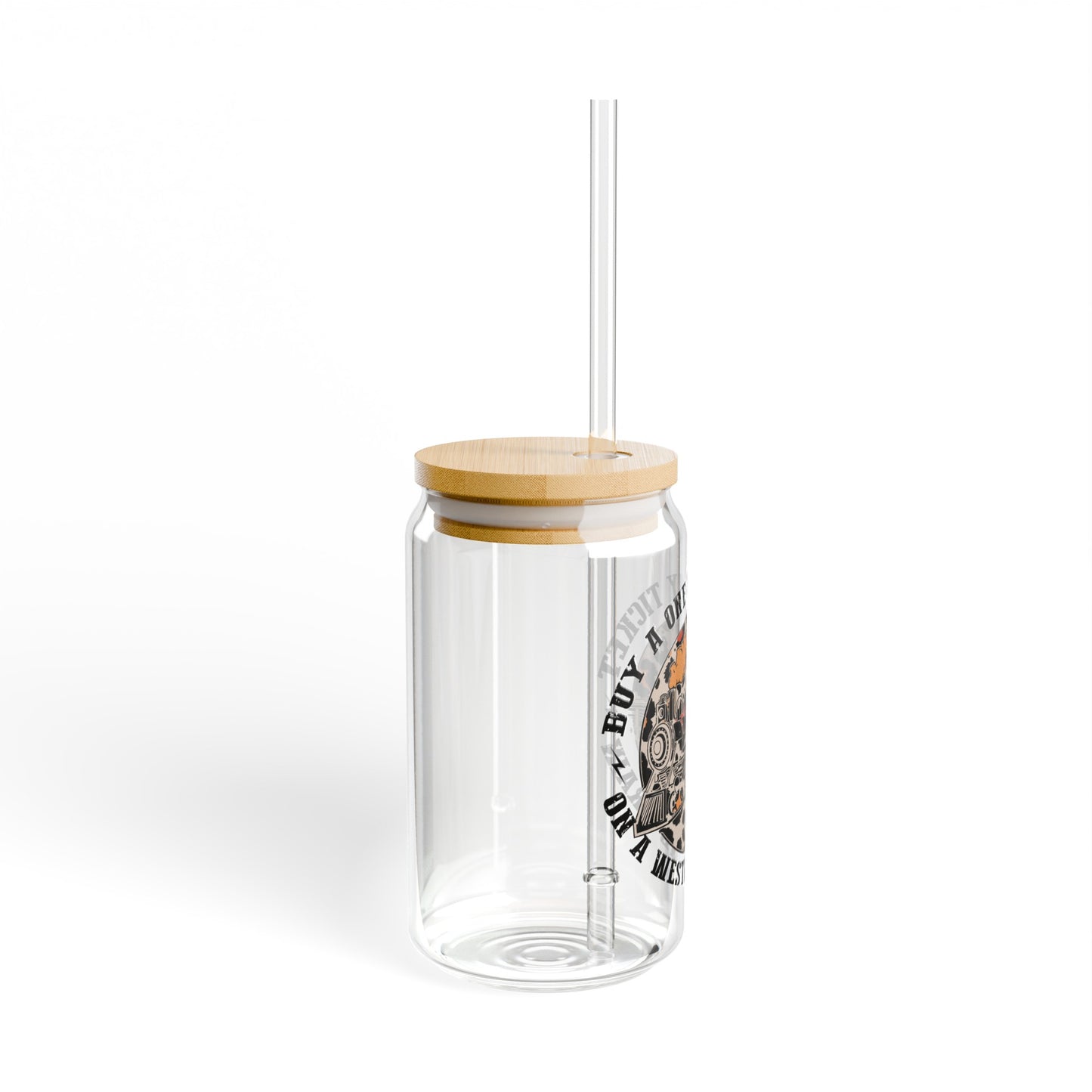 One Way Ticket - Sipper Glass, 16oz