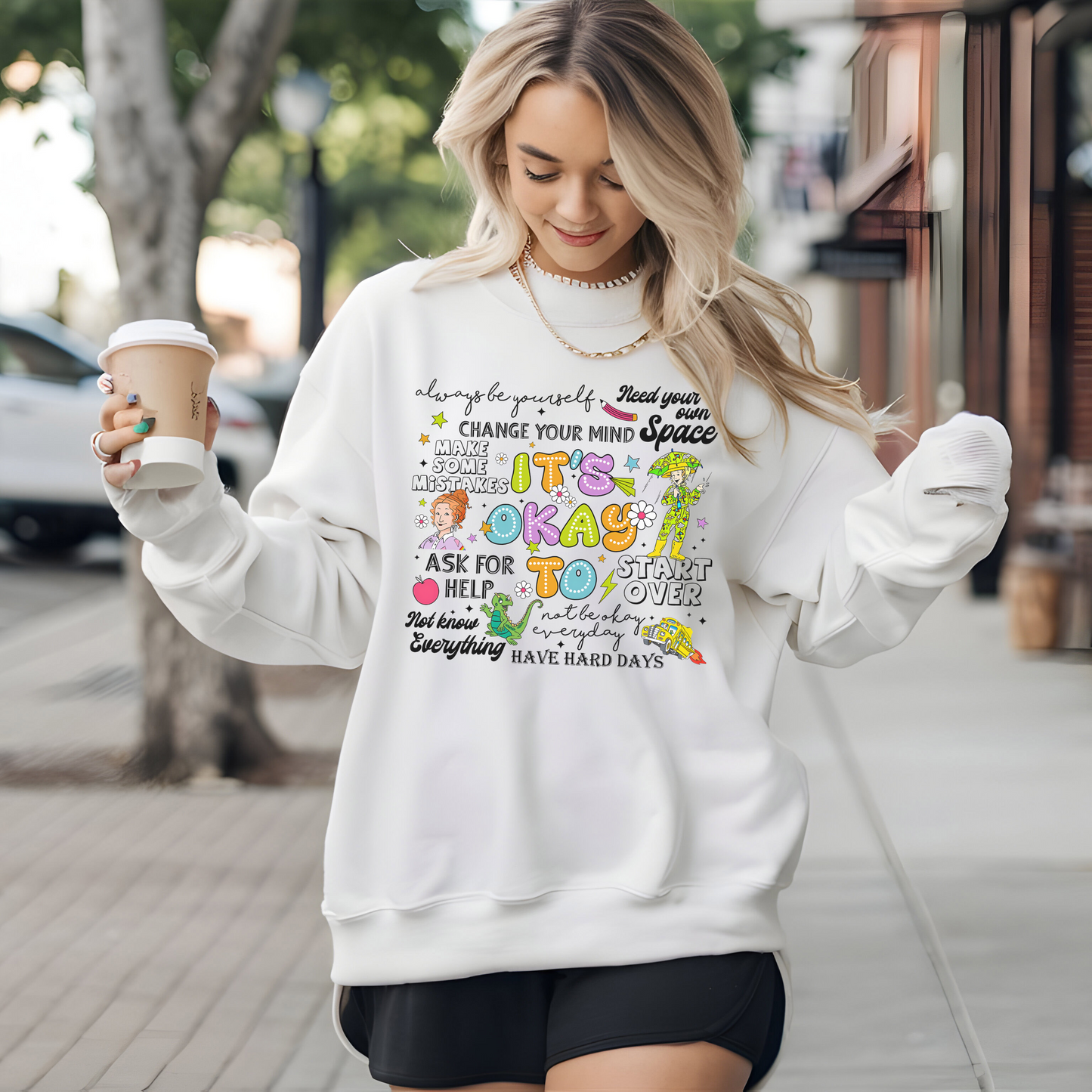 It's Okay To.. - Unisex Heavy Blend™ Crewneck Sweatshirt