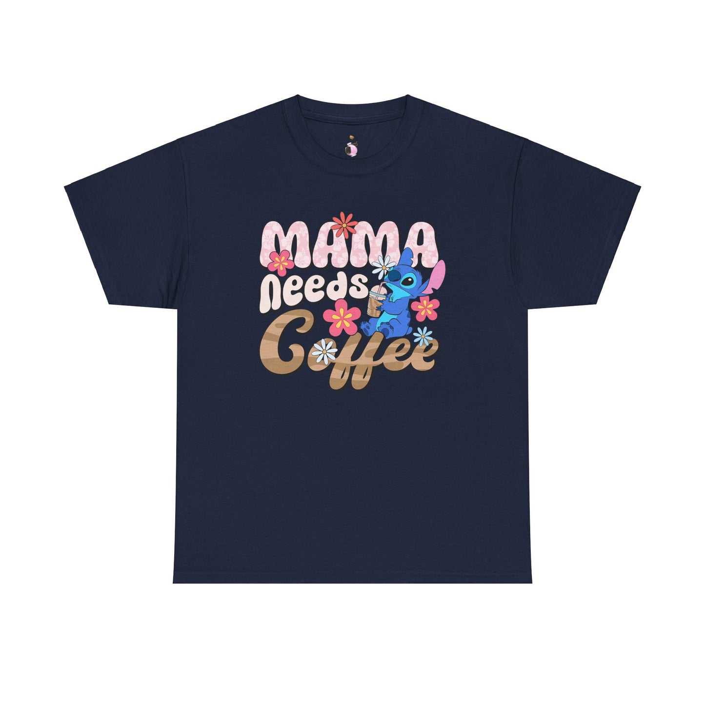 Mama Needs Coffee Alien - Unisex Heavy Cotton Tee