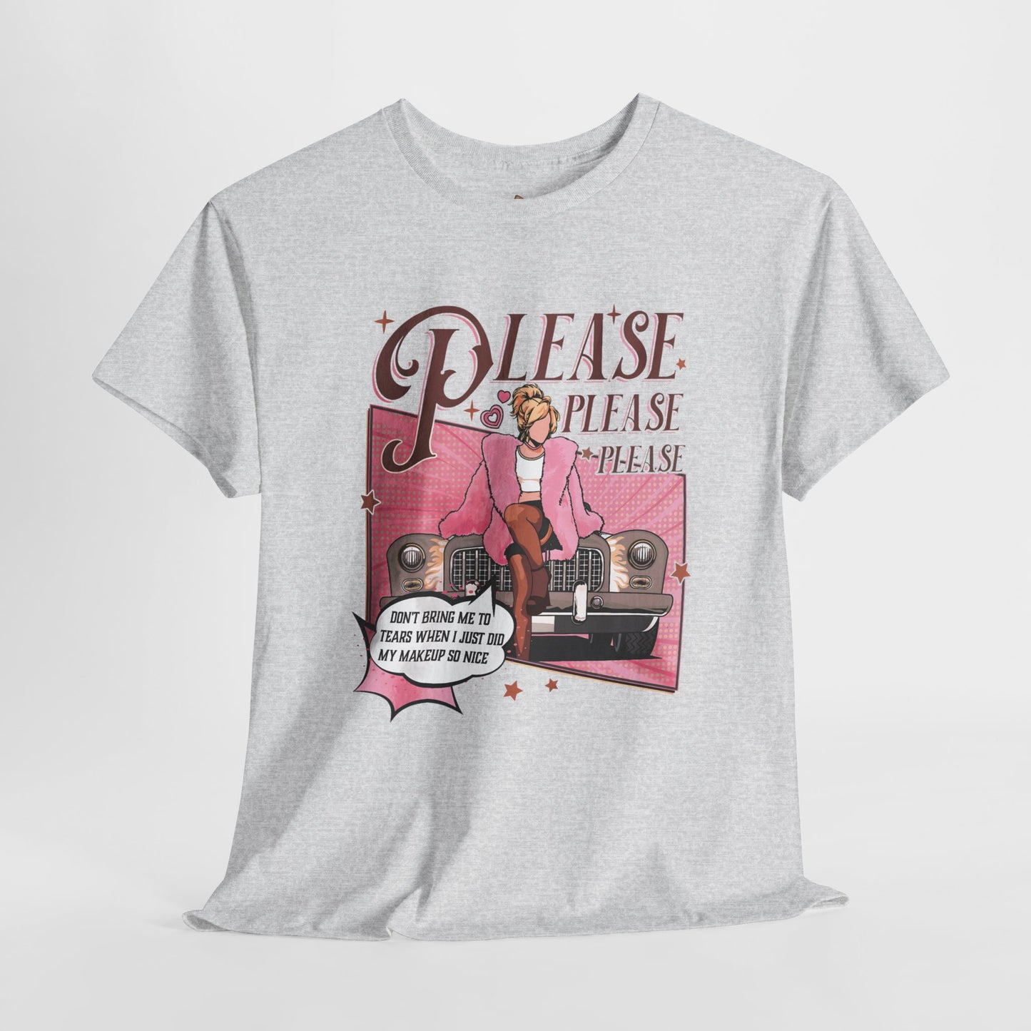 Please, Please Retro - Unisex Heavy Cotton Tee