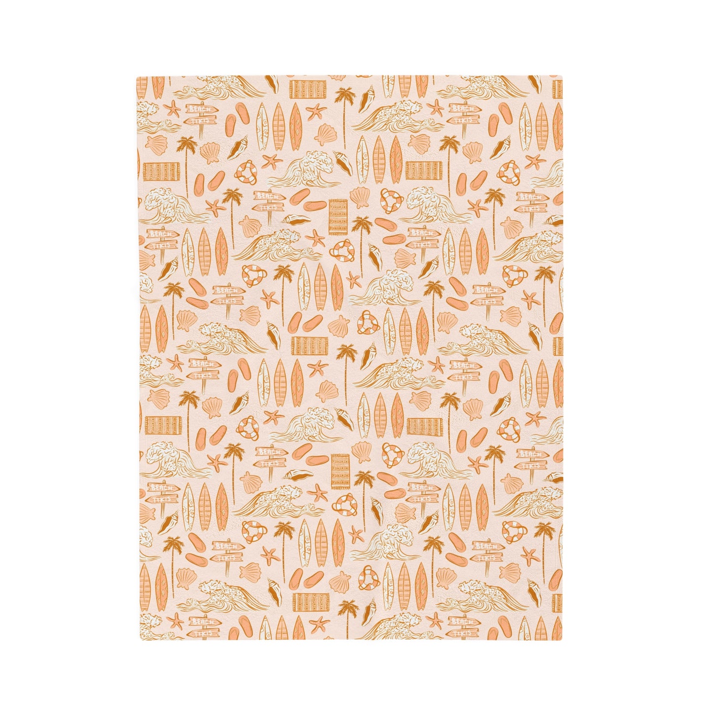 Retro Beach - Plush Blanket