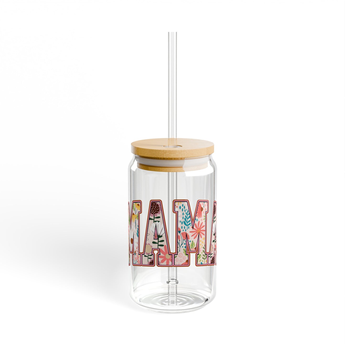 Floral Mama - Sipper Glass, 16oz