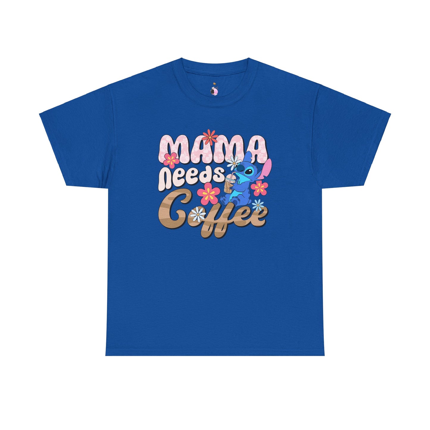 Mama Needs Coffee Alien - Unisex Heavy Cotton Tee