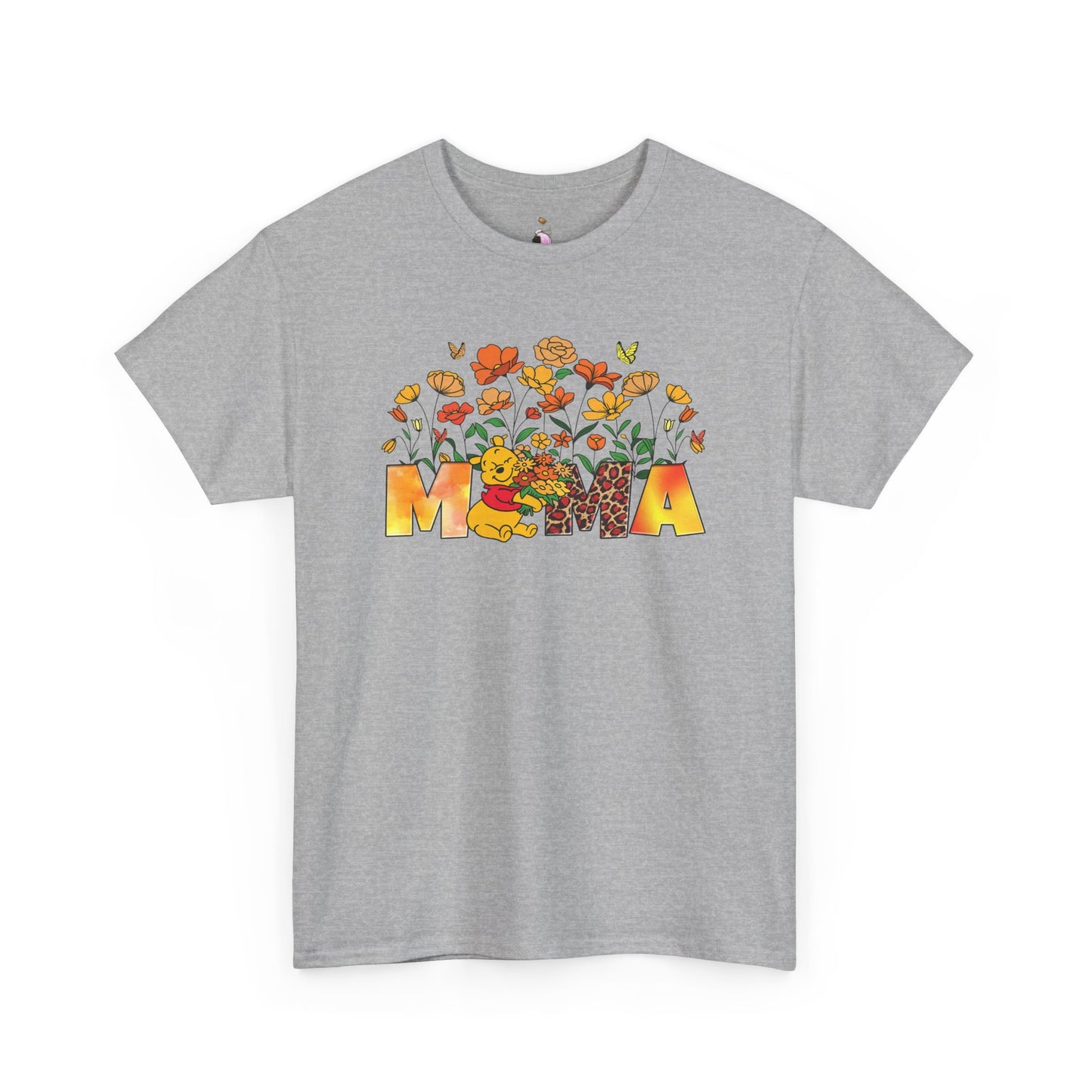 Pooh Floral Mama - Unisex Heavy Cotton Tee