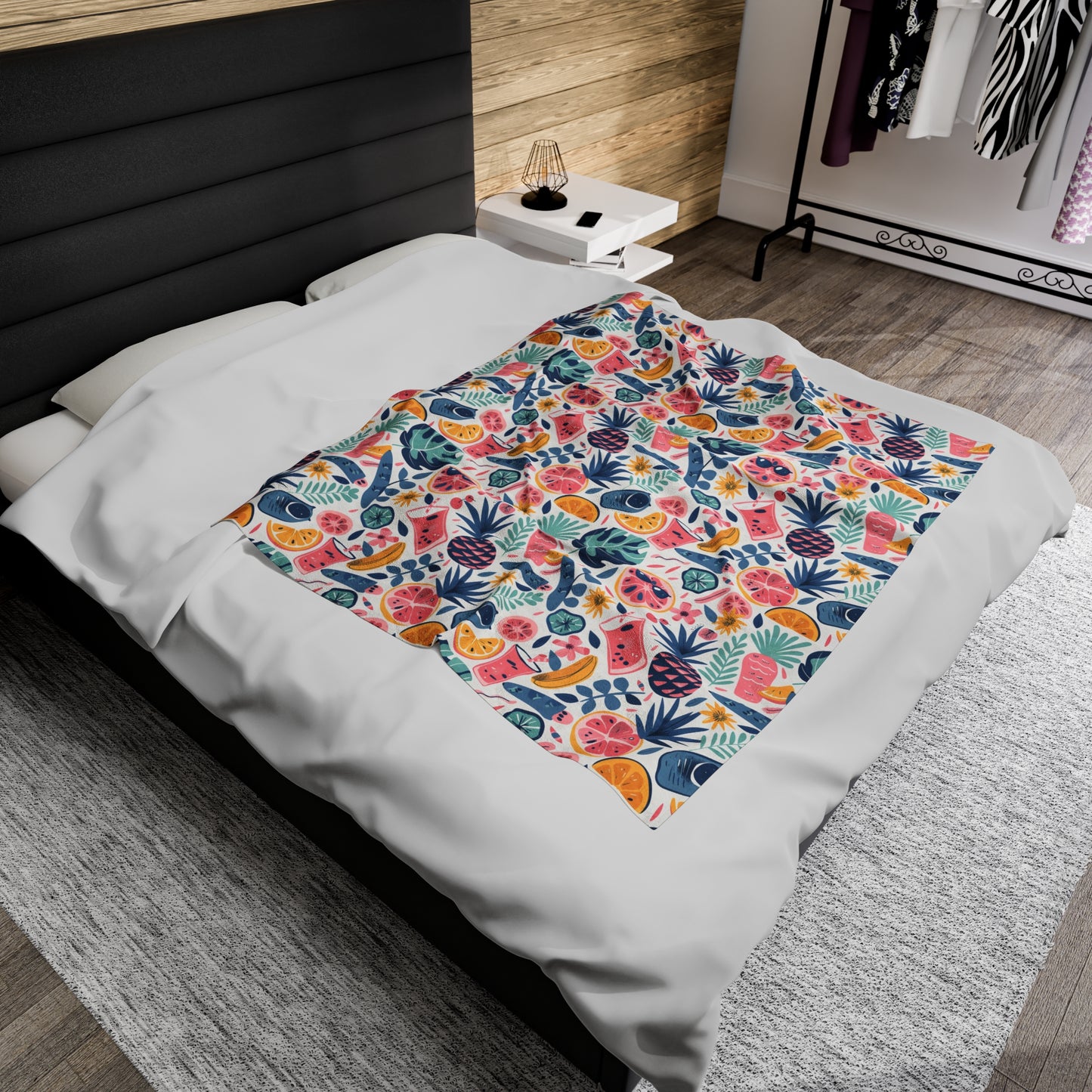 Pink Pineapple - Plush Blanket