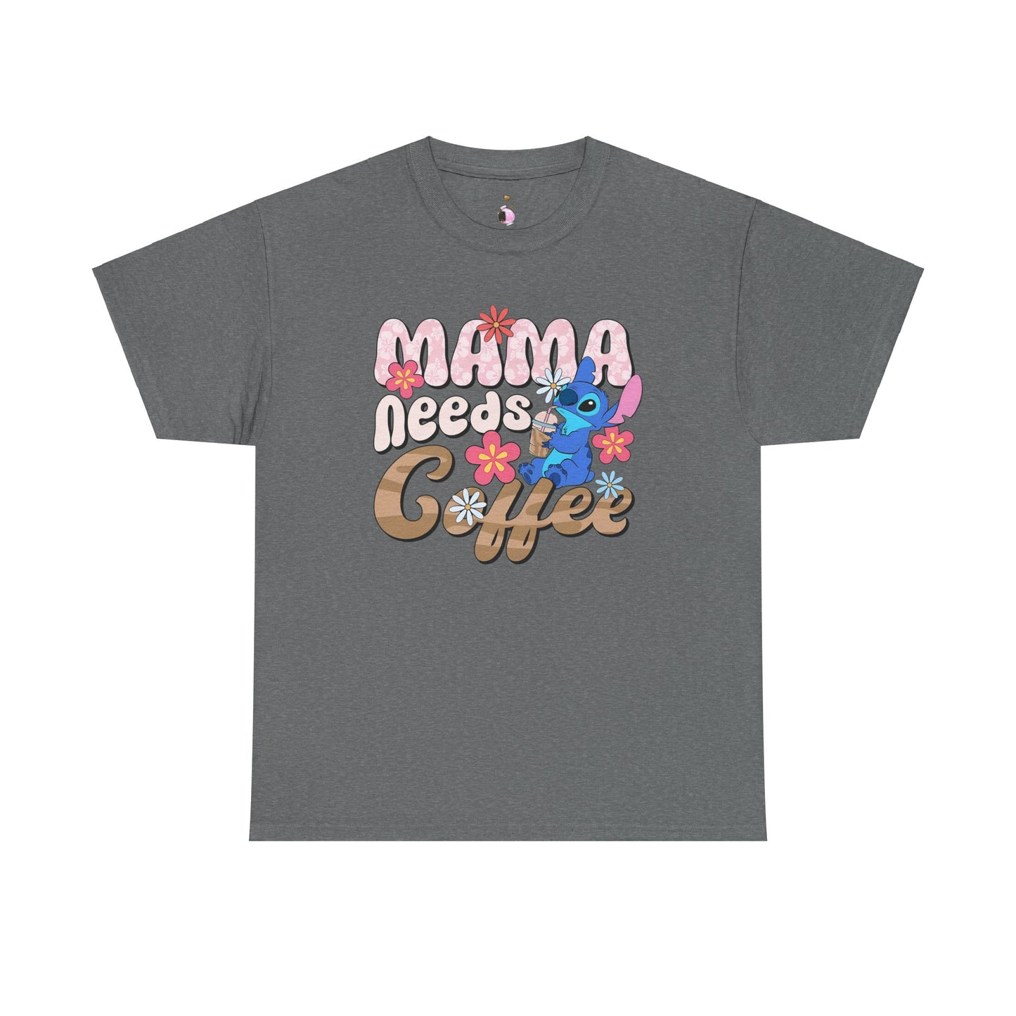 Mama Needs Coffee Alien - Unisex Heavy Cotton Tee