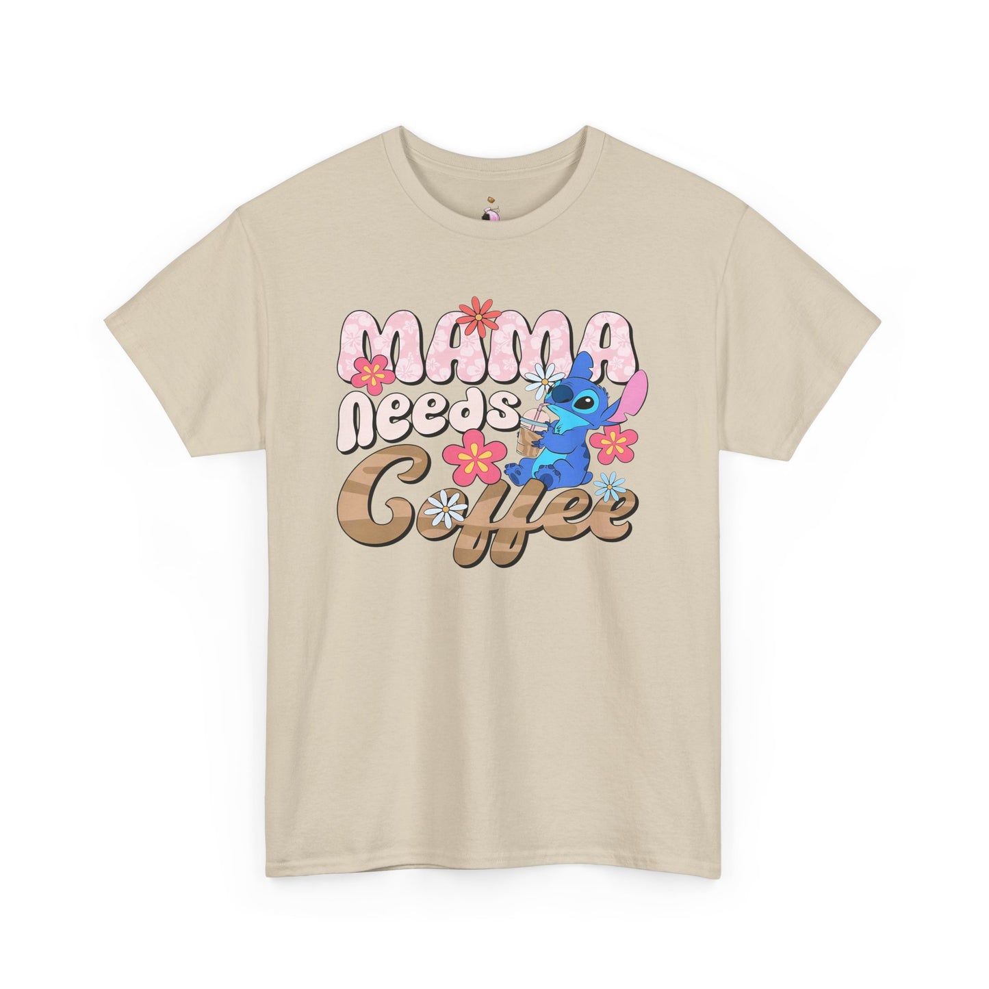Mama Needs Coffee Alien - Unisex Heavy Cotton Tee
