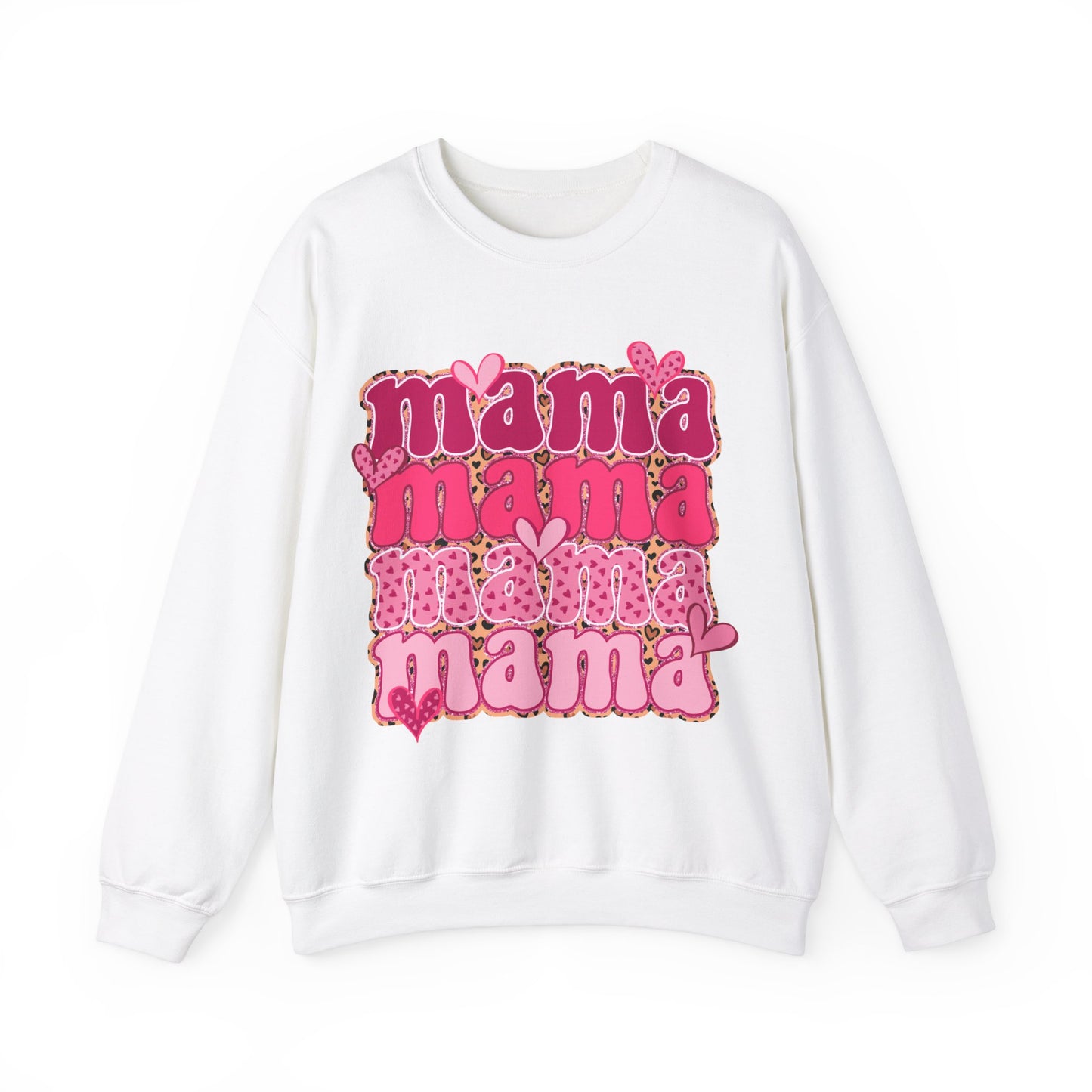 Mama Pink Hearts - Unisex Heavy Blend™ Crewneck Sweatshirt