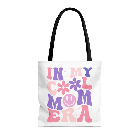 Cool Mom Era   - White - Tote Bag (AOP)