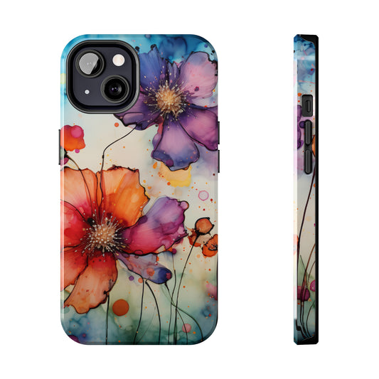 Water Color Flowers - Tough Phone Cases