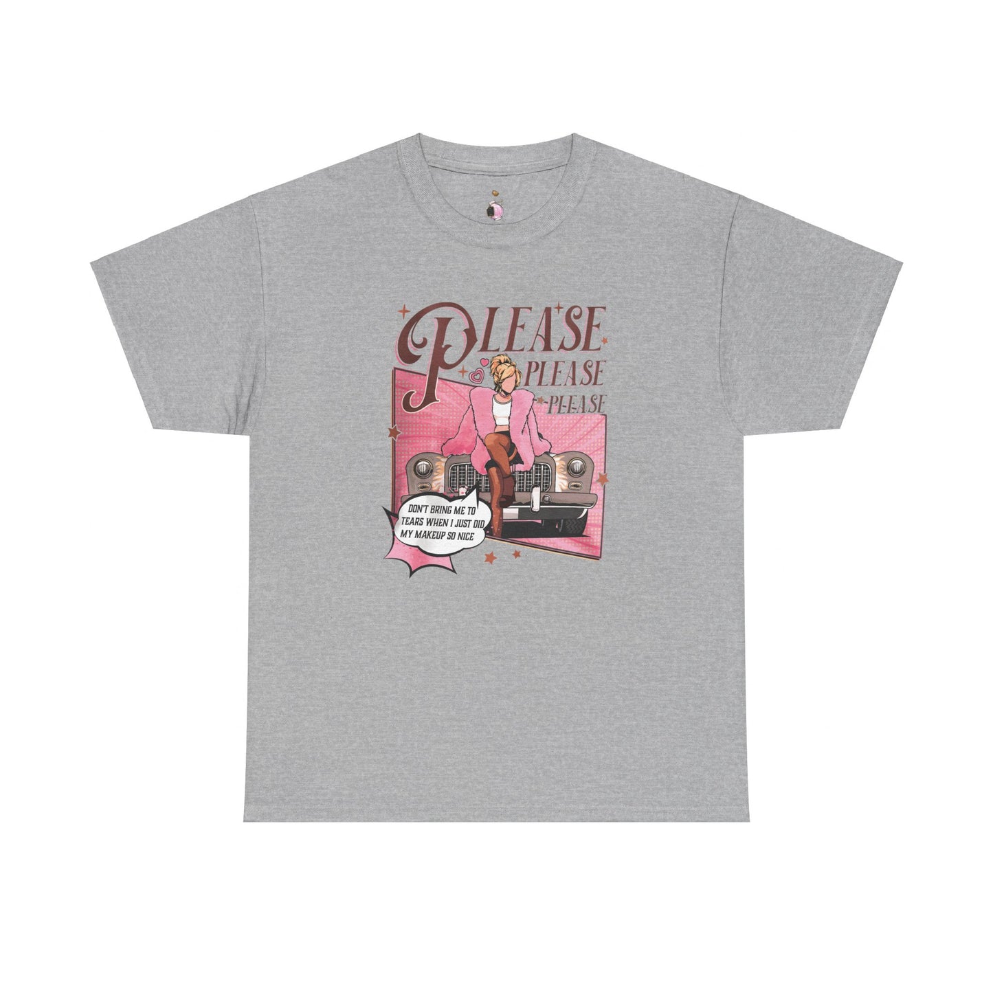 Please, Please Retro - Unisex Heavy Cotton Tee