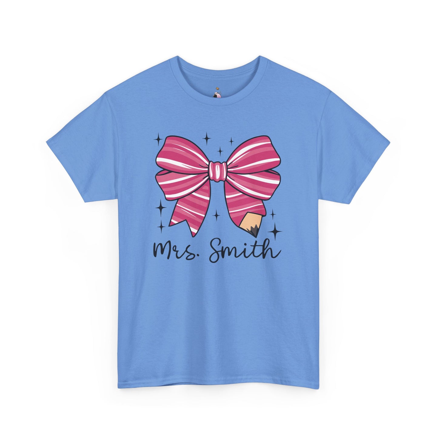 Custom - Teacher Bow - Unisex Heavy Cotton Tee