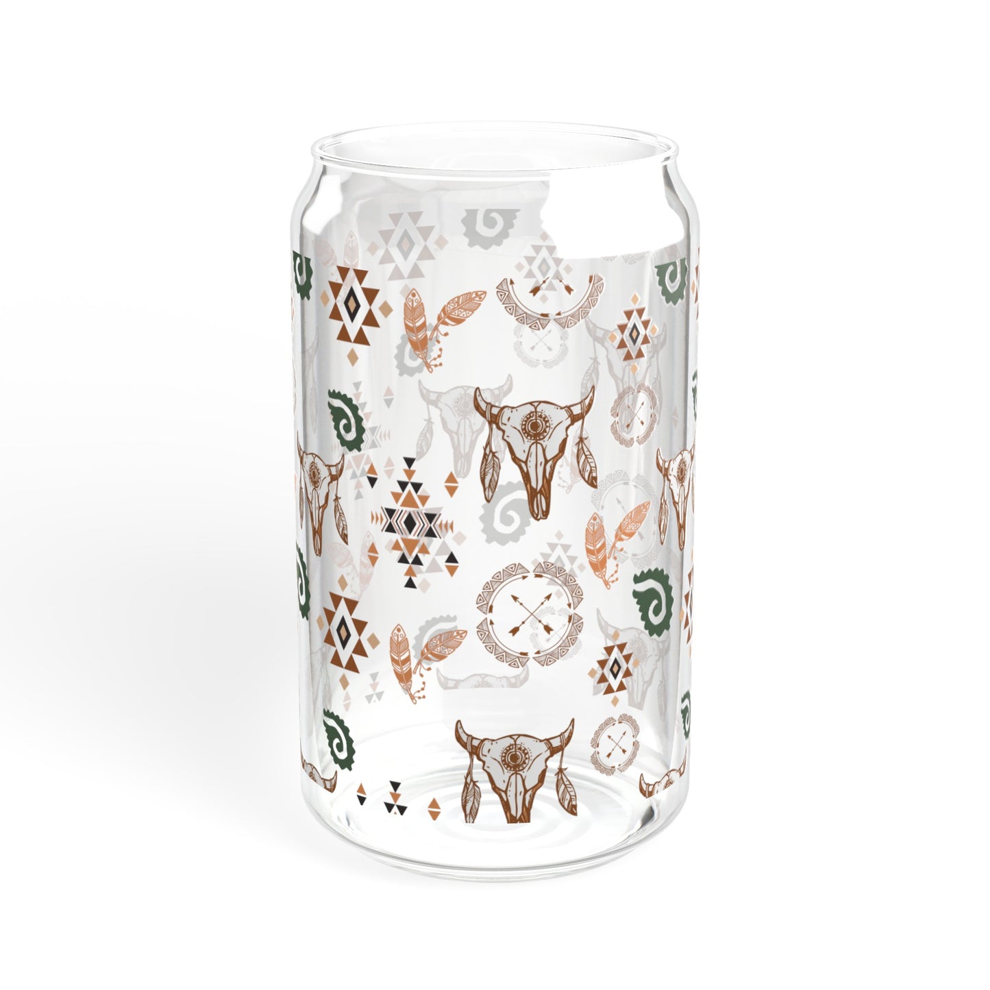 Western Boho - Sipper Glass, 16oz