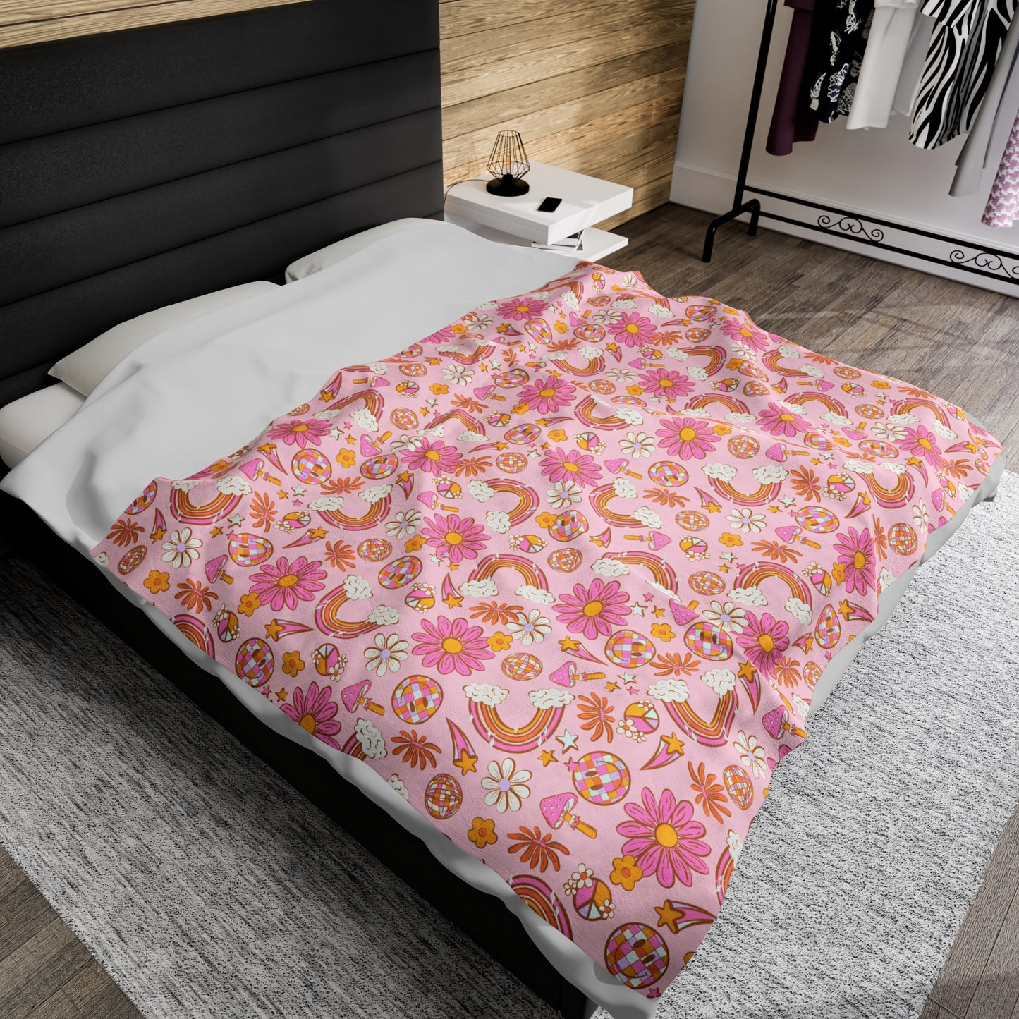 Pink Groove - Plush Blanket
