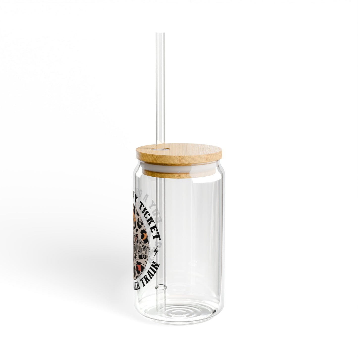 One Way Ticket - Sipper Glass, 16oz