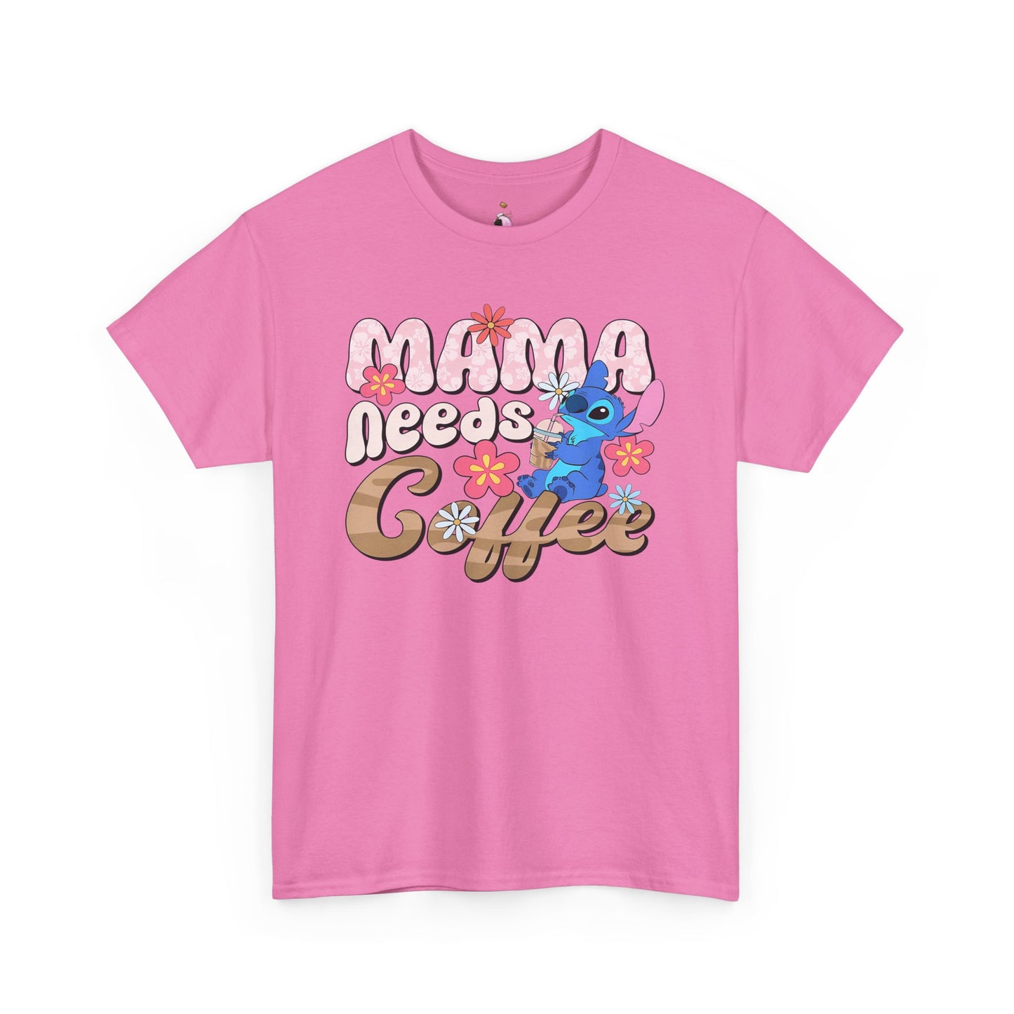 Mama Needs Coffee Alien - Unisex Heavy Cotton Tee