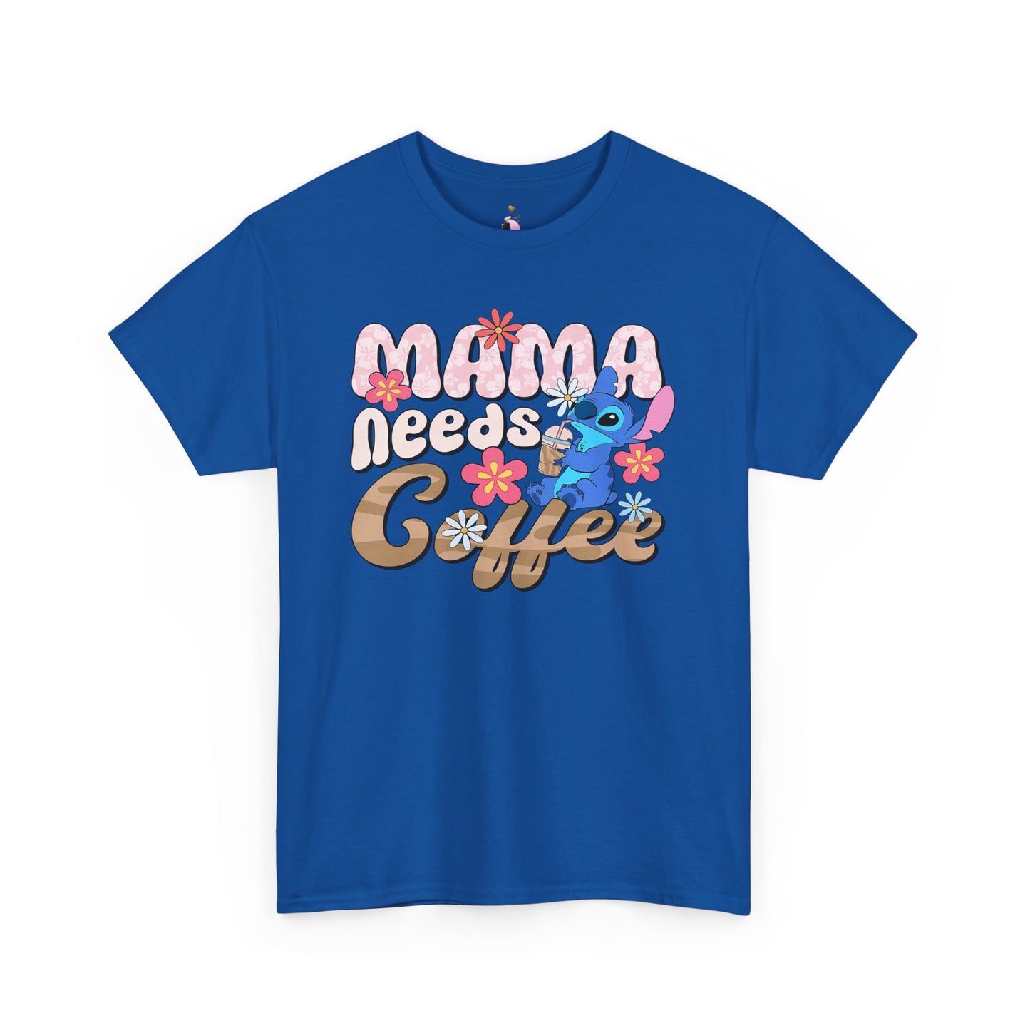 Mama Needs Coffee Alien - Unisex Heavy Cotton Tee