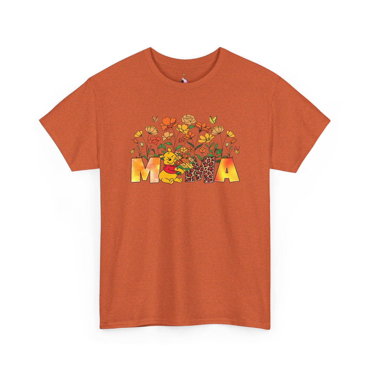 Pooh Floral Mama - Unisex Heavy Cotton Tee