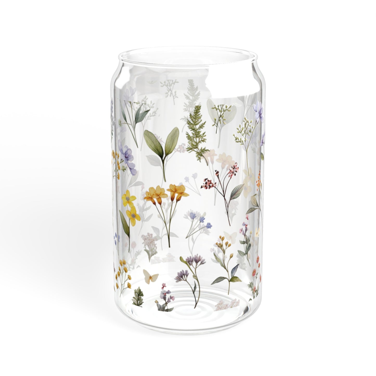 Floral - Sipper Glass, 16oz