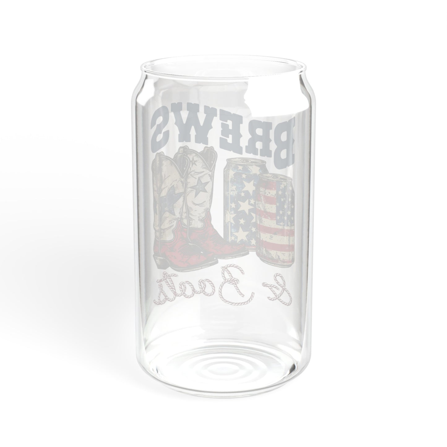 Brews & Boots - Sipper Glass, 16oz