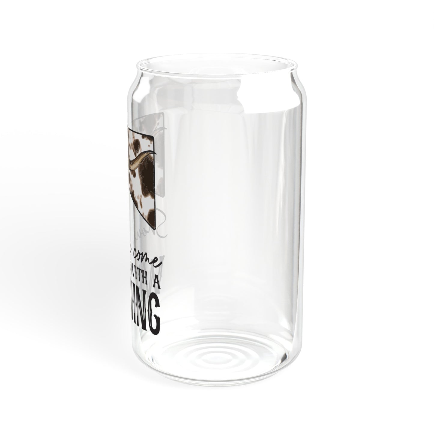 Warning - Sipper Glass, 16oz