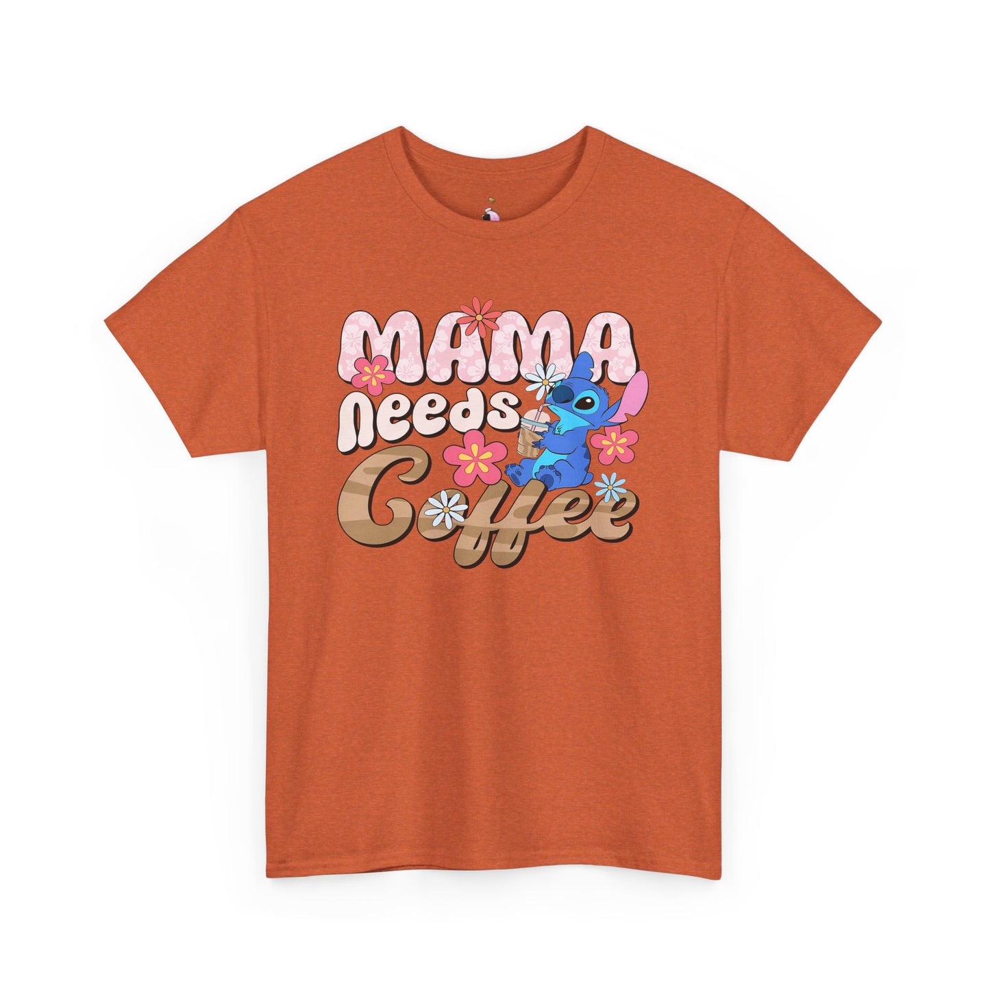 Mama Needs Coffee Alien - Unisex Heavy Cotton Tee