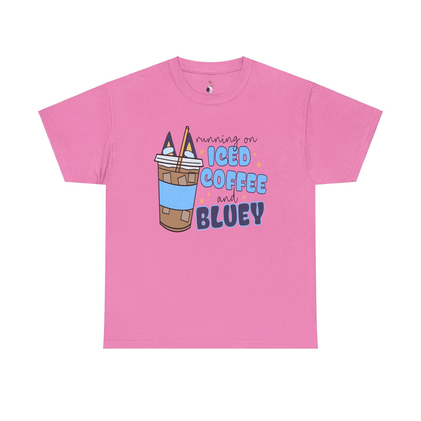 Running On Bluey and Iced Coffee - Unisex Heavy Cotton Tee